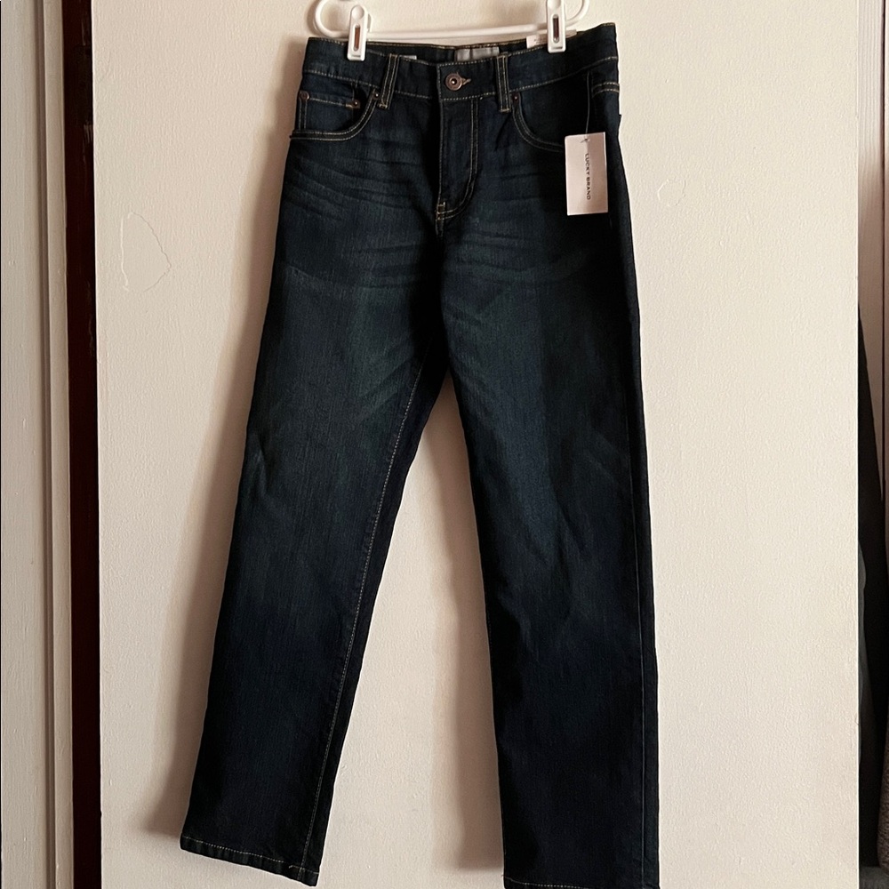 Lucky Brand Classic Straight Stretch Jeans - Dark Blue